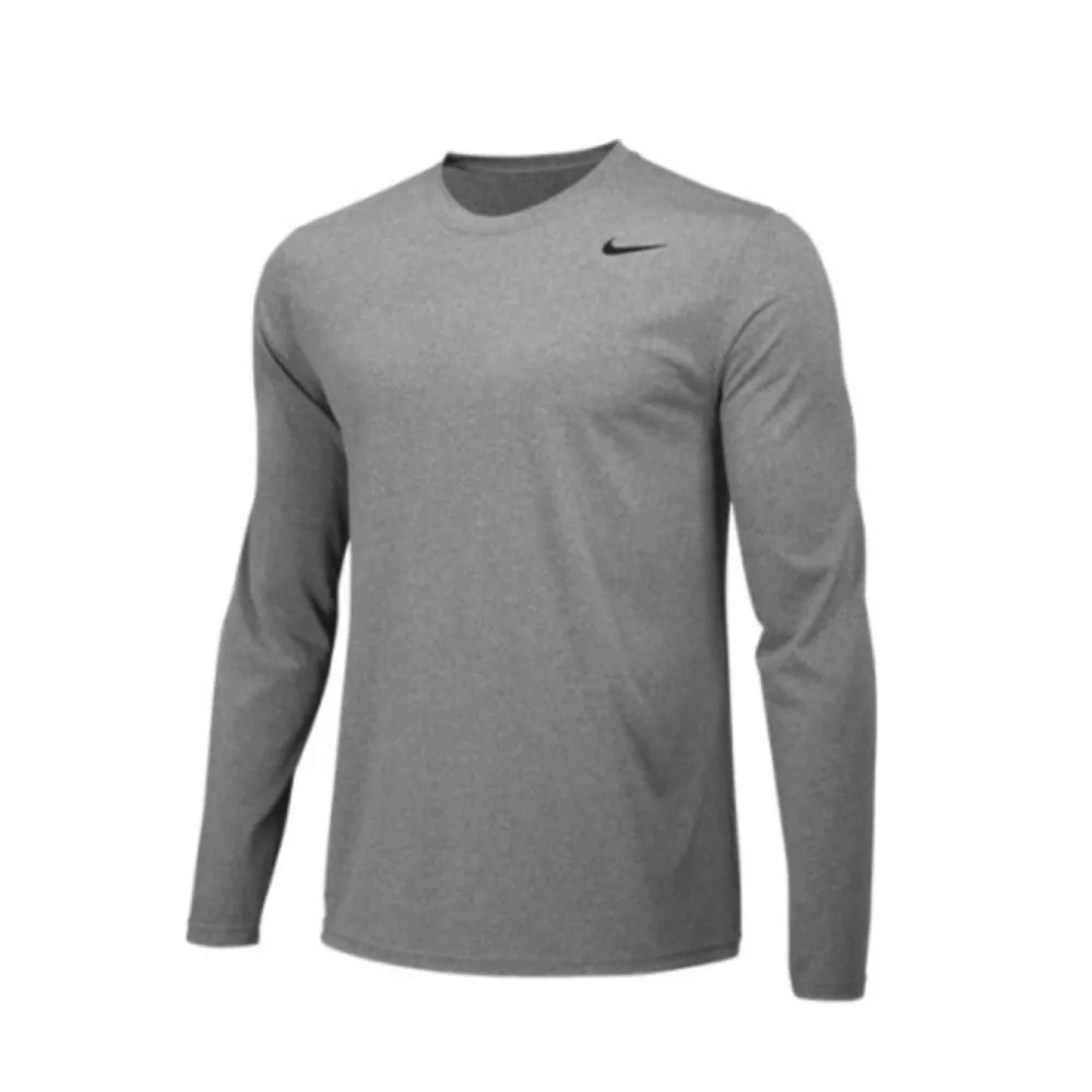 NWT Nike Gray Team Legend Long Sleeve Training T-Shirt Size XL